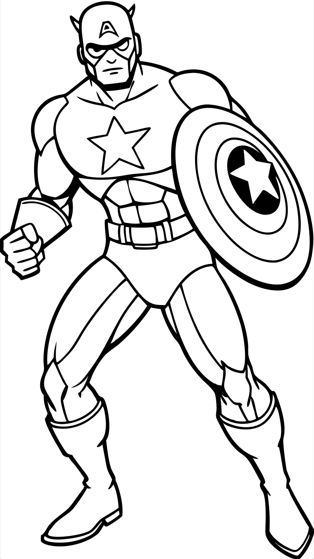 avengers captain america coloring pages